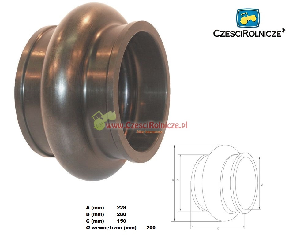 PRZEGUB ELASTYCZNY 200 MM