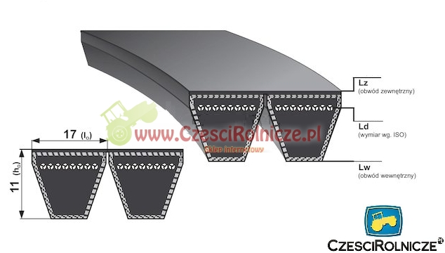 2B-3570 PAS KLINOWY