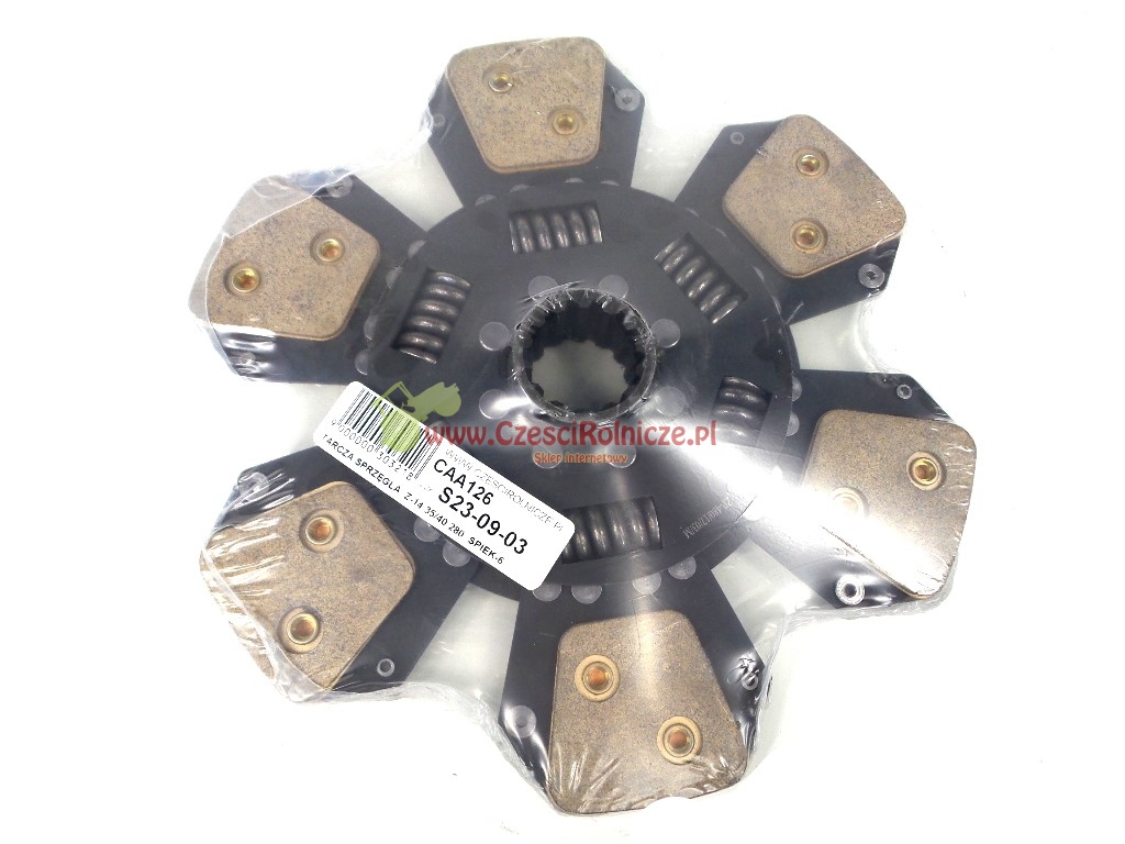 TARCZA SPRZĘGŁA Z-14 35/40 280 SPIEK-6 