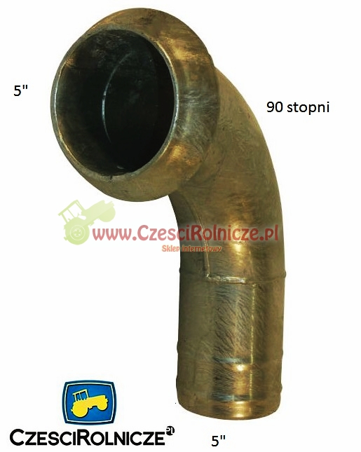 PERROT 5 ZŁĄCZE MĘSKIE - KOLANKO 90 - WĄŻ 5FI 127 MM