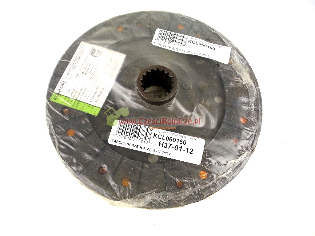 TARCZA SPRZĘGŁA Z-17 28*32 225 NASYP