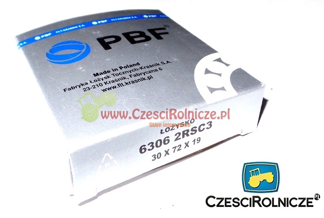 6306 2RS C3 ŁOŻYSKO PBF 