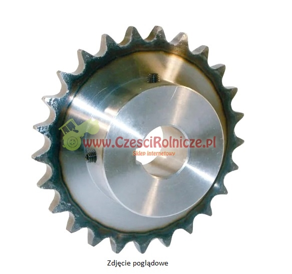 KOŁO ŁAŃCUCHOWE 1" 16B-1 Z-14 OTWÓR 25 MM HART. (1" X 17MM) [ŁKE010-25] Z PIASTĄ