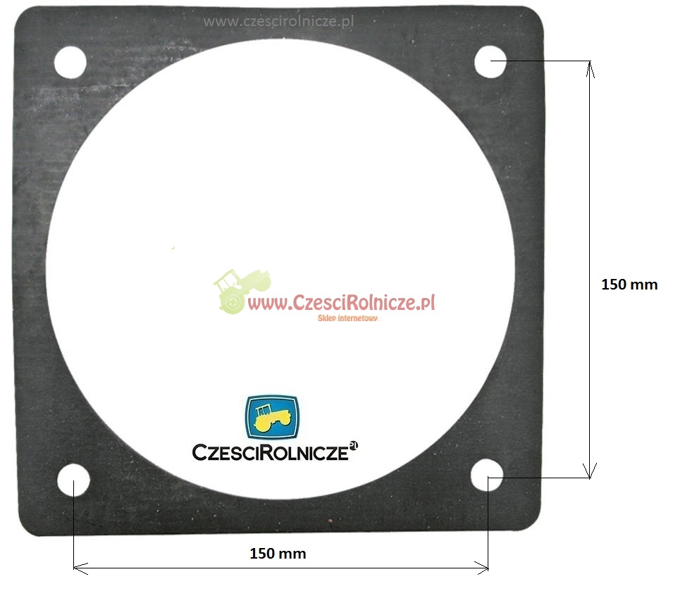 BNA628 PERROT 6" USZCZELKA PŁYTY 150*150 GUMOWA