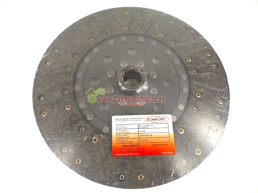TARCZA SPRZĘGŁA Z-18 27*30 327 NASYP