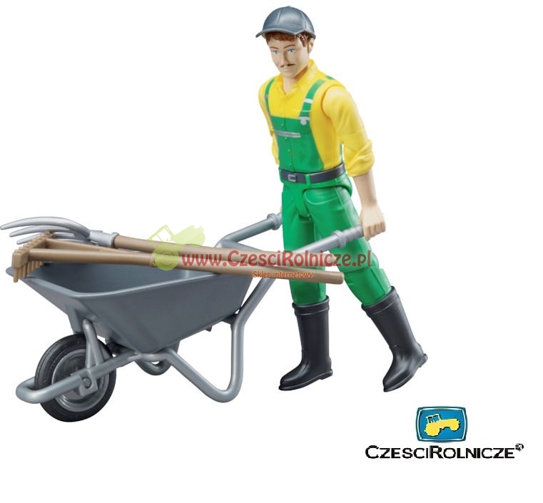 BRUDER 62610 Figurka rolnika z akcesoriami