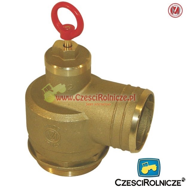 ZAWÓR BEZPIECZEŃSTWA 0,3- 1,5 BAR Z PRZYŁĄCZEM DO WĘŻA fi -65 mm Gwint 2 1/2"