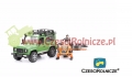 ZABAWKA LAND ROVER ZE SKUTEREM ŚNIEŻNYM BRUDER 02594