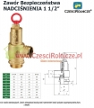 ZAWÓR BEZPIECZEŃSTWA 0,3- 1,5 BAR Z PRZYŁĄCZEM DO WĘŻA 1 1/2"