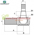 PRZEGUB KULOWY 28/31 L-140 1-1/8" -12 Z R