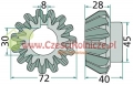 KOŁO ZĘBATE STOŻKOWE Z-15 