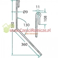  PALEC ZGARNIAJĄCY L 615* 9 MM