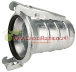 WŁOSKI  5"  ZŁĄCZE ŻEŃSKIE - WĄŻ 5"~127MM  - Z DZWIGNIAMI [BNW502]