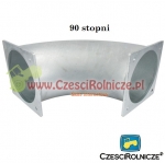 PŁYTA 180*180 - KOLANKO 90° - PŁYTA 180*180 / RURA 8" [BNA835]
