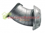 PERROT 6"   KOLANKO 45°  - KOŁNIERZ - ZŁĄCZE MĘSKIE  6" [BNA638-A]