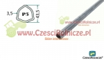 RURA PROFILOWANA  P5  43,5*3,5  pasuje do BONDIOLI   Z [WWB0005]