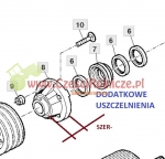 ŁOŻYSKO GNIOTOWNIKA  KPL. DOLNE OBUD. SZER-50 mm DO BLACHY  [SJK00004-BL] 