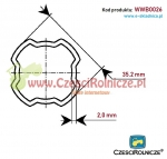 RURA PROFILOWANA 35,20*2,0 SFT S1 Z [WWB0026]