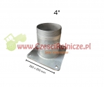 RURA Z GWINTEM  4" ~114,3 MM  + PŁYTA 150*150 [BNA420]