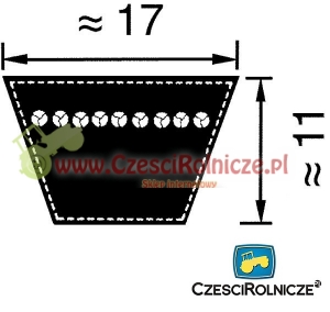B-1490LD/ 17*1450 LI    PAS KLINOWY OPTIBELT [PK14903]