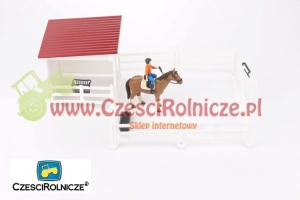 BRUDER 62521 BWORLD WIATA Z ZAGRODĄ I FIGURKĄ KONIA Z JEŹDŹCEM [ZD62521]