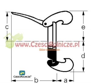 BAUER 76  ZAMKNIĘCIE DO ZŁĄCZA MĘSKIEGO -      WĄŻ ~76 MM [BNB206]