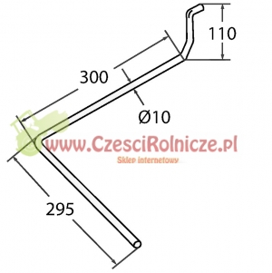 AMAZONE ZĄB ZEW. DŁUGI LEWY [GSA107]