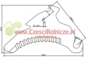 NÓŻ DO PRZYCZEPY SAMOZBIERAJĄCEJ KRONE AX MX [ZSK006-OEM]
