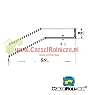 PALEC ZGRABIARKI  522* 80  KUHN 19003     -CZARNY / SZARY- [ZZA109]