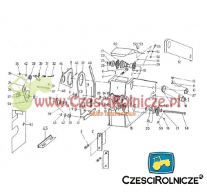 KOŁO ŁAŃCUCH.  1/2" 08B-1 Z=22 [GSB035]