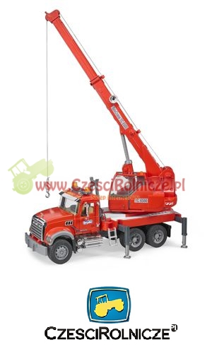 BRUDER 02826   MACK Granite - dźwig z modułem świetlno-dźwiękowym [ZD02826]
