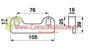 PROWADNICA KOSY [KCL010044]