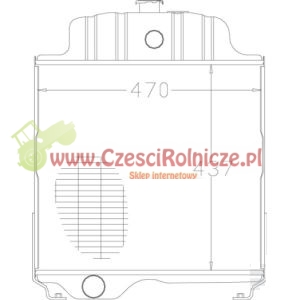 Chłodnica wody, pasuje do John Deere AT20797 [AT20797]
