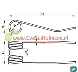 PALEC PODBIERACZA  210* 67  SIPMA  Z-224 [PR018035]