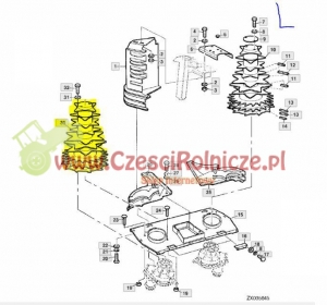 BĘBEN WCIĄGAJĄCY GARDZIELI SERIA300 LEWY [SKP350-L-ZAM]