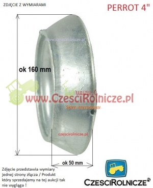 PERROT 4"  ZŁĄCZE MĘSKIE   - PŁYTA 150*150 [BNA405]