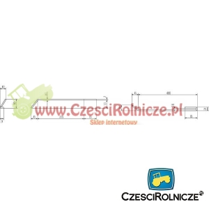 PALEC ZAGARNIAJĄCY AMAZONE L-360  WEW. PRAWY KRÓTKI [GSA142]