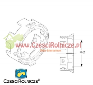 PIERŚCIEŃ ŚLIZGOWY COMER  40 MM  "T20"  24*62  WEWN. [WWO206]