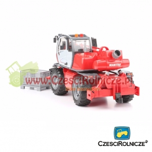 BRUDER 02129 ŁADOWARKA TELESKOPOWA MANITOU Z AKCESORIAMI [ZD02129]