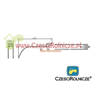PALEC PRZETRZĄSACZA   475* 84  CLAAS [ZZC108]