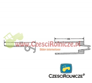 PALEC PODBIERACZA  225* 73  GALLIGNANI     -SZARY- [ZPG102]