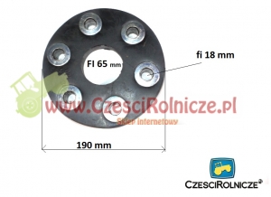 TARCZA MET-GUMOWA  LAN 140  6 OTW. FI-18 [SN016023]