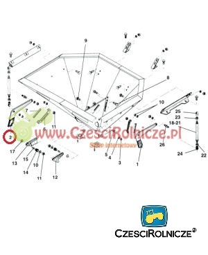 DZWIGNIA LEWA   1416100    AMAZONE  ZA-F   ZAE zasuwa osłona [RNA110]