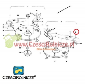 ŁOPATKA WYSIEW. 300  MM   L.    AMAZONE 1962110 [RNA065]
