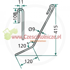 PALEC ZGARNIAJĄCY L   415* 9 MM [GSA109]