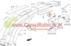KLAPA RURY WYRZUTU ZAMIENNIK CLAAS I [SCE081006]