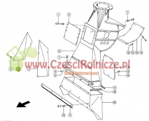 BLACHA KOMINA WYRZUTU PRAWA [SCA071004Z]