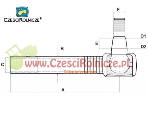 PRZEGUB KULOWY 24/26  L-330  M24*1,5 W P [CFB017]