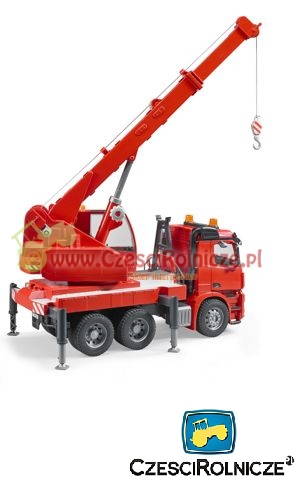 BRUDER 03670  Mercedes Benz Arocs - dźwig z modułem świetlno-dźwiękowym [ZD03670]