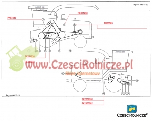 12 - NAPĘD ZGNIATACZA ZIARNA PRAWA STRONA ( GATES) [PK2300282_1]